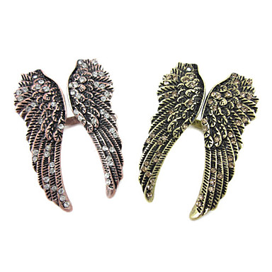 Металл Панк Angel Wings Pattern Открытие кольца (разных цветов)