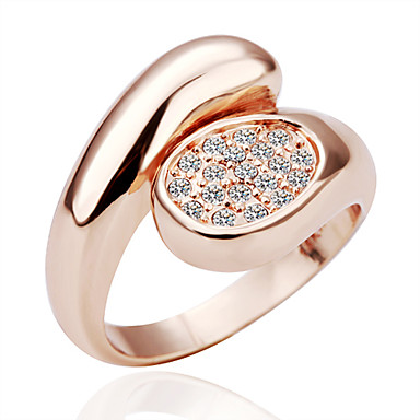 Swarovski Crystal SWAROVSKI ELEMENTS-оловянного сплава 18KRGP кольцо LKN18KRGPR074