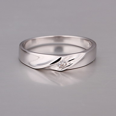 Посеребренная Женские обручальное кольцо