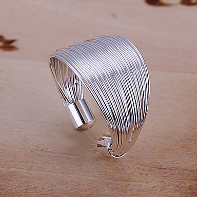 Wire серебра конструкции Регулируемые кольца