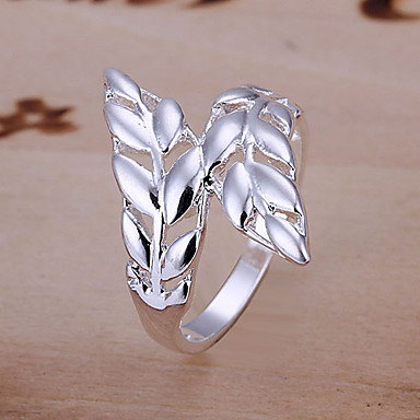 Серебряное кольцо Перо
