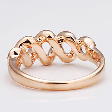 Чешская алмаз, горный хрусталь горный хрусталь-Кристалл кольцо LKN18KRGPR010 зеленой меди 18KRGP