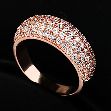 Женщин способа Прозрачные Rhinestone Заявление Кольца (серебро, золото) (1 шт)