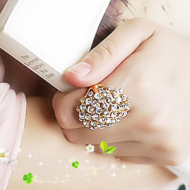 Золотое покрытие Full Ring Rhinestone