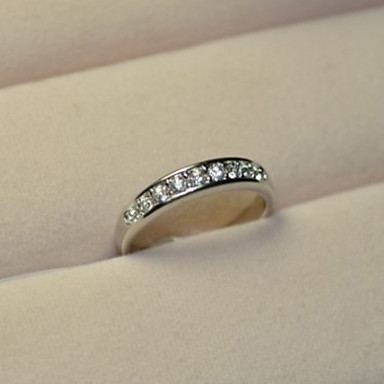 (1 шт) Женская мода Серебряные Rhinestone Кольца