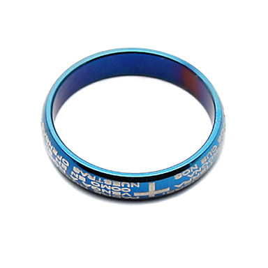 Мужская нержавеющей стали Cross Blue Ring