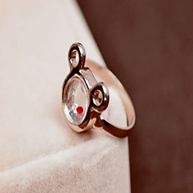 Сладостных женский день подарков Многоцветный Кристалл Микки Заявление Кольца (золото) (1 шт)