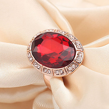 Циркон Rhinestone красное кольцо (случайный цвет)