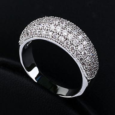 Женщин способа Прозрачные Rhinestone Заявление Кольца (серебро, золото) (1 шт)