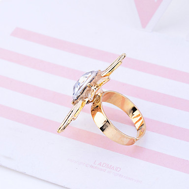 Lureme nk Стиль сплав Заклепки Rhinestone кольца (разных цветов)