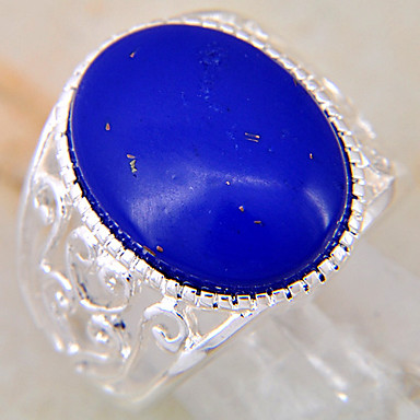 (1 шт) женская мода королевский синий бирюзовый кольцо (Royal Blue)