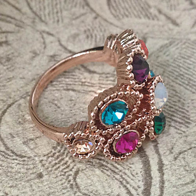 Женская мода Ассорти Цвет Rhinestone кольца (1 шт)