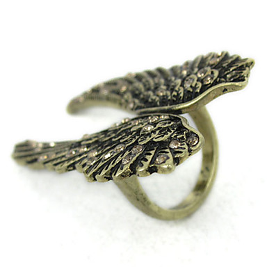 Металл Панк Angel Wings Pattern Открытие кольца (разных цветов)