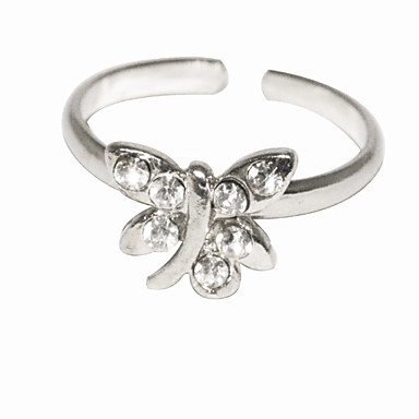 Кристалл инкрустированные Dragonfly Ring (Золотой)