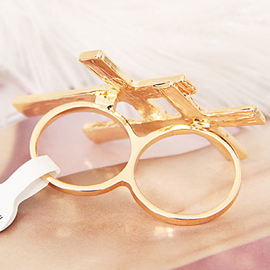 Double Cross Rhinestone кольца (случайный цвет)