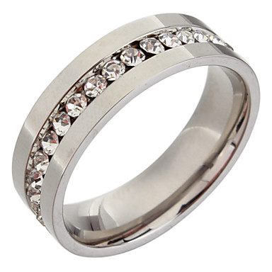 (1шт) Классическая Женщины прозрачное кольцо Rhinestone группы