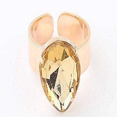 Женские День подарков Water Drop Rhinestone Заявление Кольца (больше цветов) (1 шт)