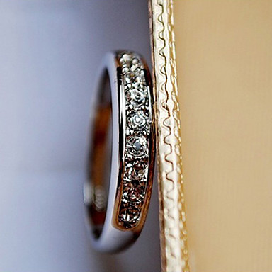(1 шт) Женская мода Серебряные Rhinestone Кольца