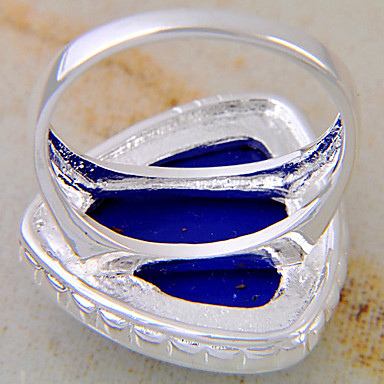 (1 шт) женская мода королевский синий бирюзовый кольцо (Royal Blue)