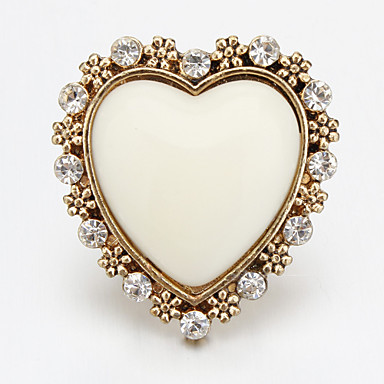 Rhinestone оформлен кольцо Heart Shape
