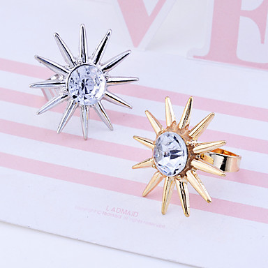 Lureme nk Стиль сплав Заклепки Rhinestone кольца (разных цветов)
