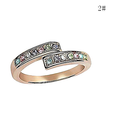 Модное кольцо сплава австрийской Crystal (разных цветов)