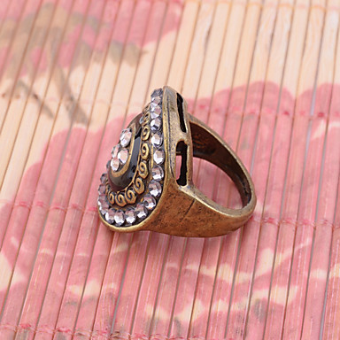 Lureme Vintage Круглые кристаллы Кольцо