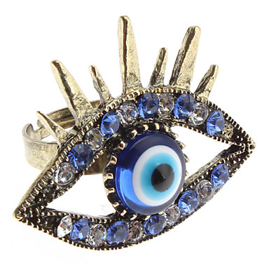 Синий Crystal Eye кольцо