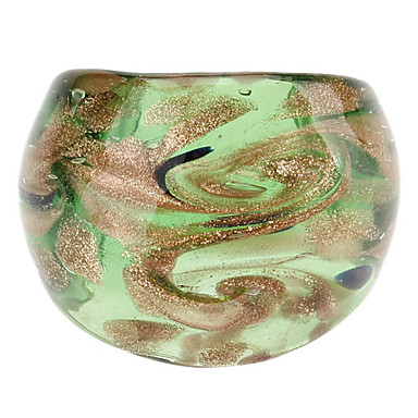 Gold Leaf абстрактный стиль цветной глазурью кольцо