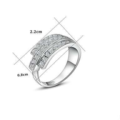 Сияющий кристалл Австрия Triple-Бар  Ring