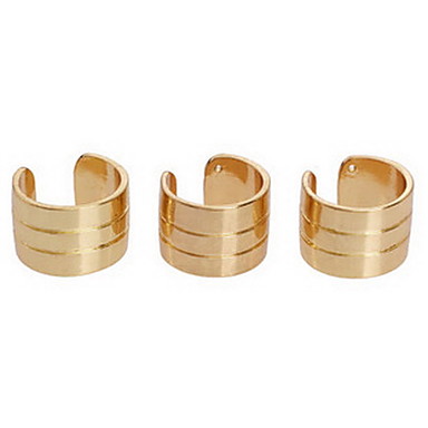 3шт Панк Мужская Многоцветный Сплав Midi Ring (7 #)
