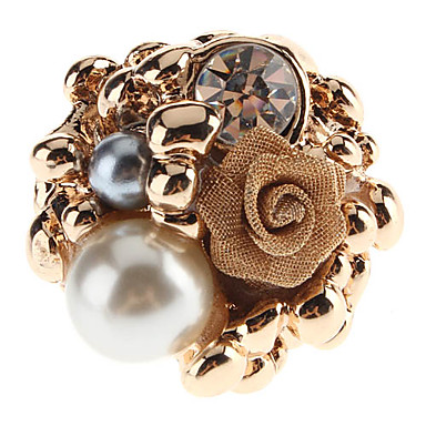Elegant Lady Rose Pearl Ring Шипованная