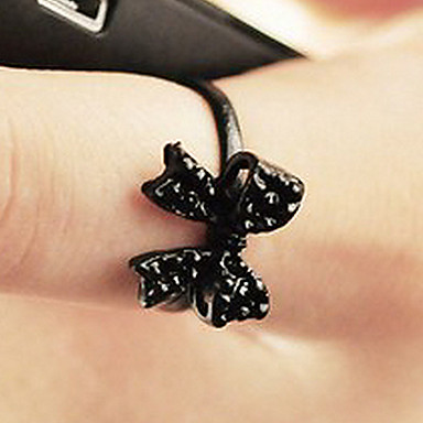 Diand Black Bow Tie Ring Ring Ring девушки