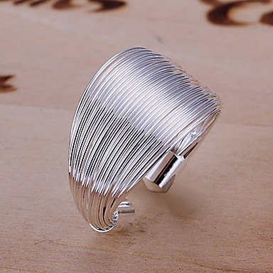 Wire серебра конструкции Регулируемые кольца