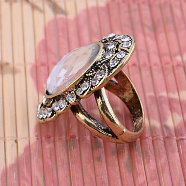 Lureme Vintage Полный кристаллов Rhinestone кольцо