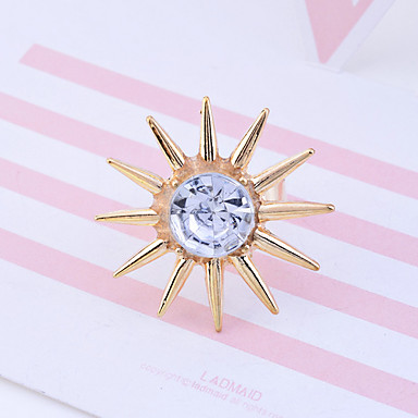 Lureme nk Стиль сплав Заклепки Rhinestone кольца (разных цветов)