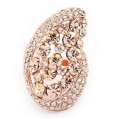 Сияющий Мода сплава Rhinestone кольца (случайный цвет)