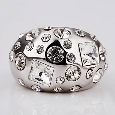 Swarovski Crystal-SWAROVSKI ELEMENTS зеленой меди 18KRGP кольцо LKN18KRGPR118
