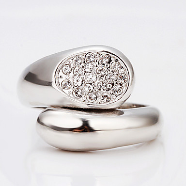 Swarovski Crystal SWAROVSKI ELEMENTS-оловянного сплава 18KRGP кольцо LKN18KRGPR075