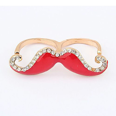 Усы Pattern Красочные Двухместный Ring Finger (разных цветов)