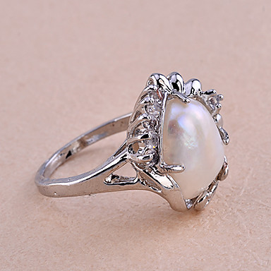 Овальный сплава Pearl Ring