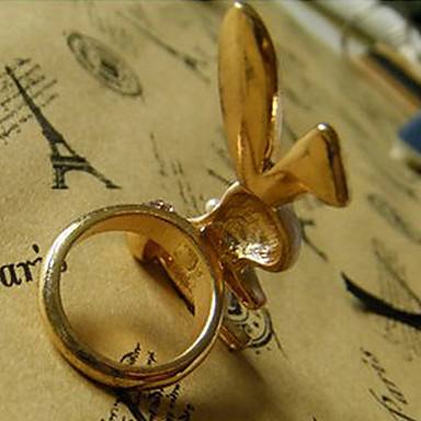 Playboy Bunny Cute Pearl Ring Ring