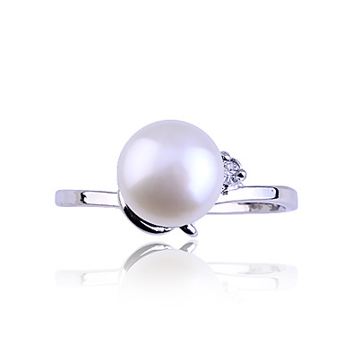Алмазная Инкрустированный Pearl Ring (ассорти цветов)