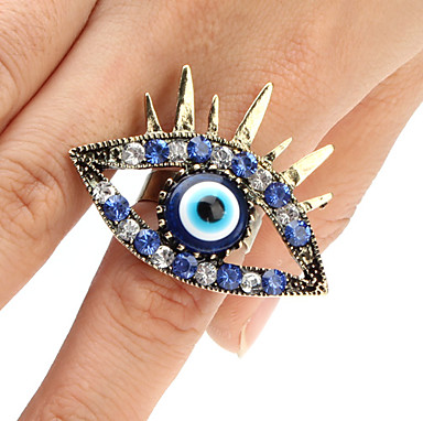 Синий Crystal Eye кольцо