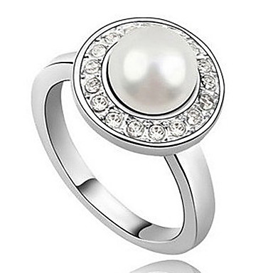 С бриллиантами Pearl Ring
