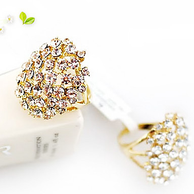 Золотое покрытие Full Ring Rhinestone