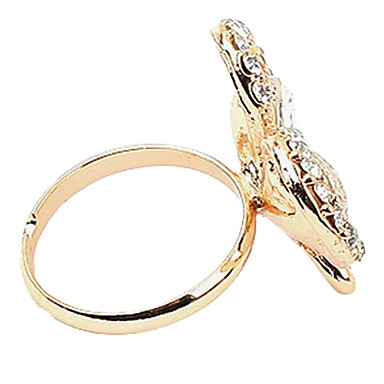Sweet Стиль Бабочка Rhinestone кольца