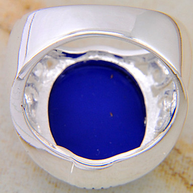 (1 шт) женская мода королевский синий бирюзовый кольцо (Royal Blue)