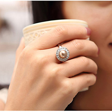 Австрийский хрусталь Pearl Ring (разных цветов)