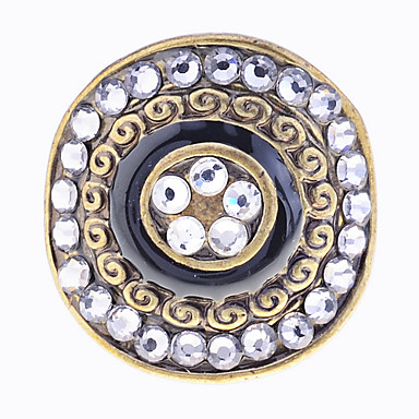 Lureme Vintage Круглые кристаллы Кольцо